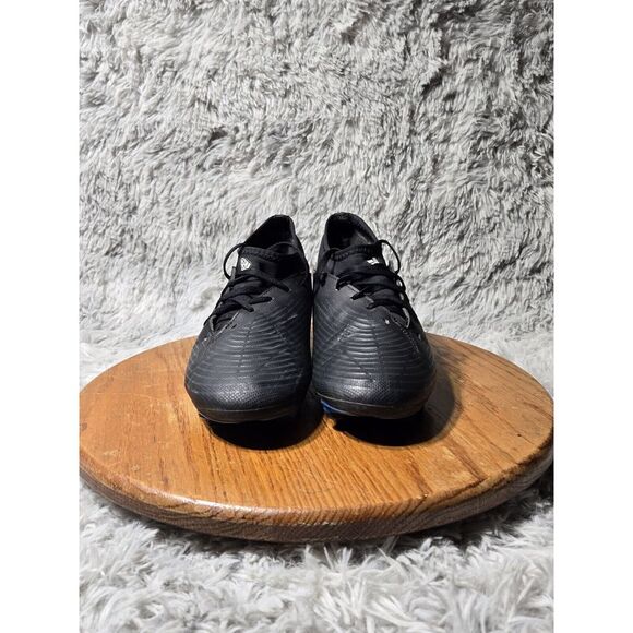 Adidas Youth/Mens Size 6 Predator Edge.3 Firm Ground Soccer Black Blue Cleats - Picture 3 of 8